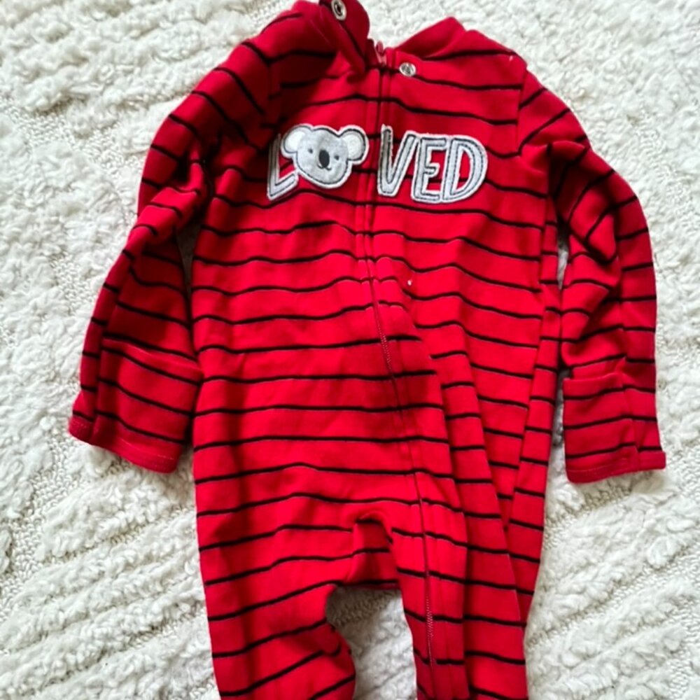 Carter's "LOVED" 2 way zip - 3m